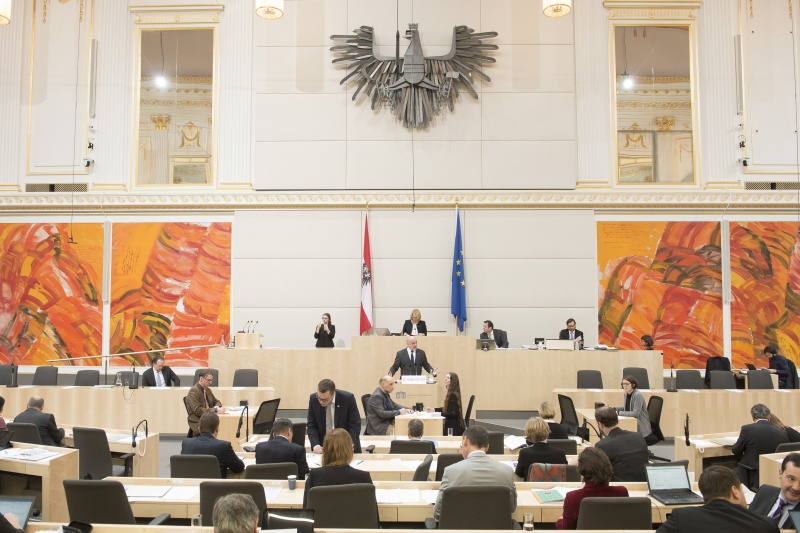 Am Rednerpult: Nationalratsabgeordneter Martin Engelberg (V)