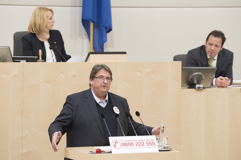 Am Rednerpult: Nationalratsabgeordneter Josef Muchitsch (S)