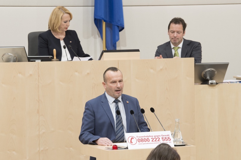 Am Rednerpult: Nationalratsabgeordneter Alois Kainz (F)