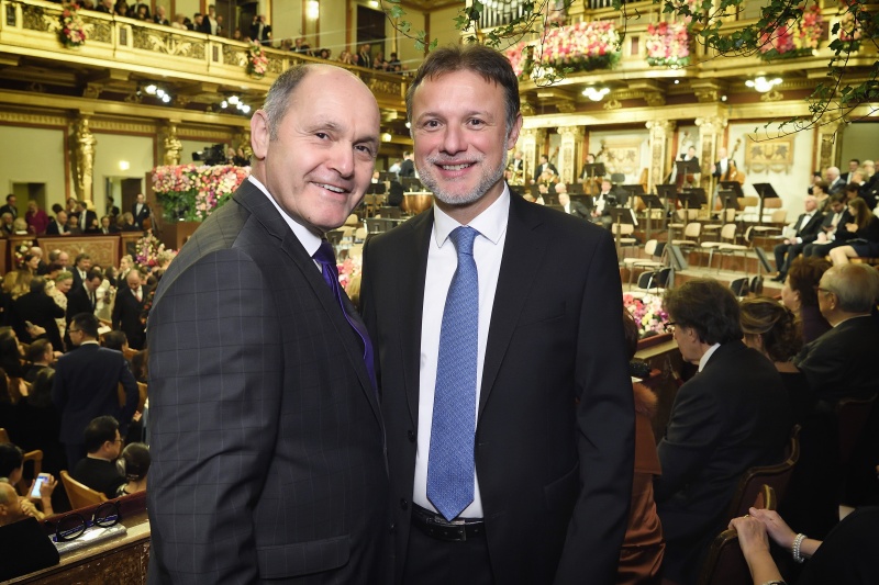 Von links: Nationalratspräsident Wolfgang Sobotka (V), Präsident des kroatischen Sabor Gordan Jandroković