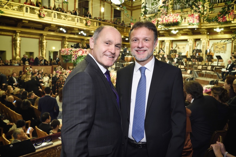 Von links: Nationalratspräsident Wolfgang Sobotka (V), Präsident des kroatischen Sabor Gordan Jandroković