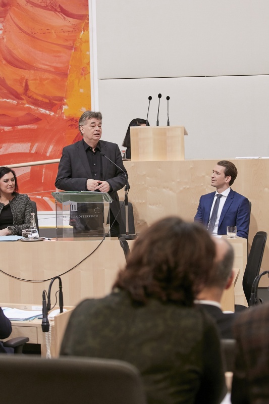 Erklärung durch Vizekanzler Werner Kogler (G)