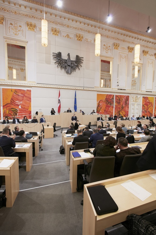 Klubobmann August Wöginger (V) am Wort