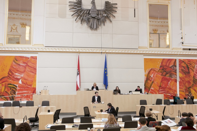 Am Rednerpult Nationalratsabgeordneter Christoph Zarits (V)