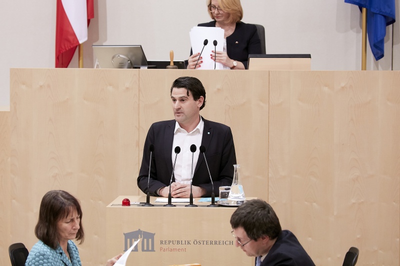 Am Rednerpult Nationalratsabgeordneter Christoph Zarits (V)