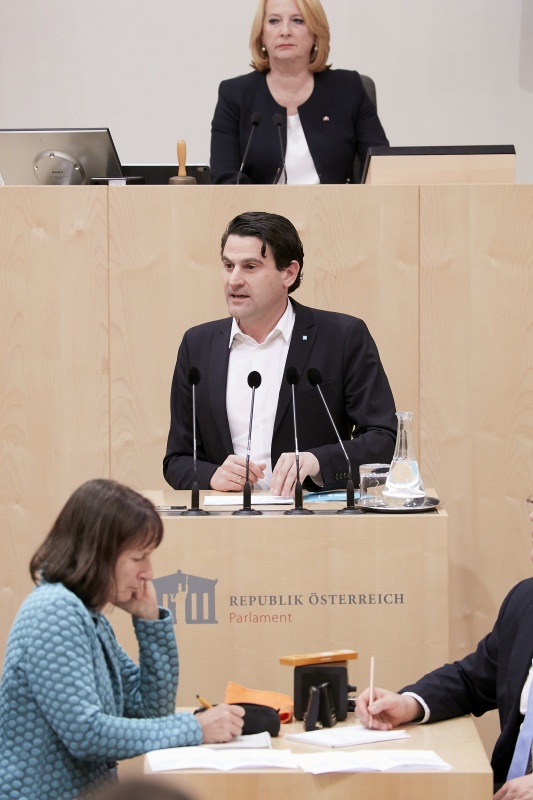 Am Rednerpult Nationalratsabgeordneter Christoph Zarits (V)