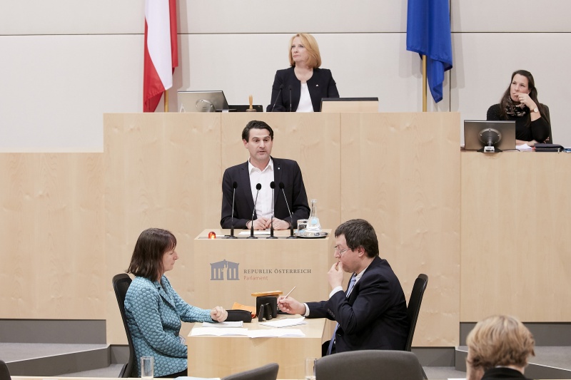 Am Rednerpult Nationalratsabgeordneter Christoph Zarits (V)