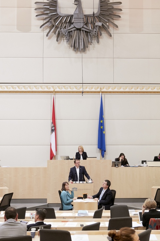 Am Rednerpult  Nationalratsabgeordneter Rudolf Silvan (S)