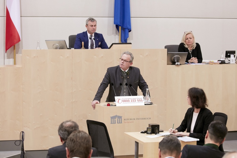 Am Rednerpult Nationalratsabgeordneter Klaus Köchl (S)