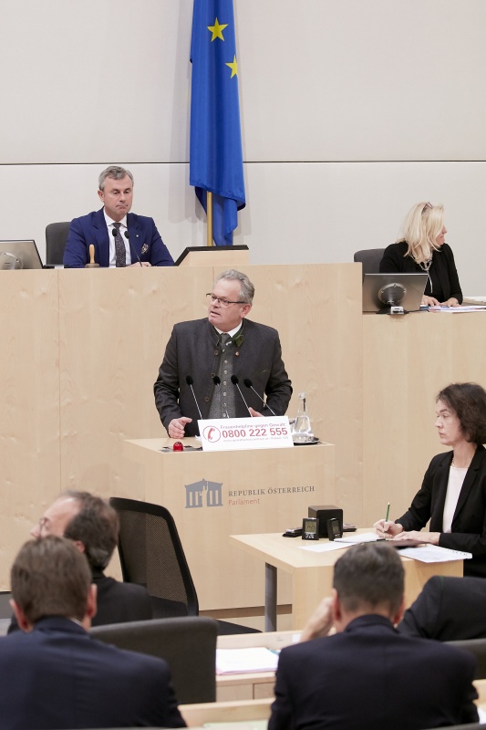 Am Rednerpult Nationalratsabgeordneter Klaus Köchl (S)