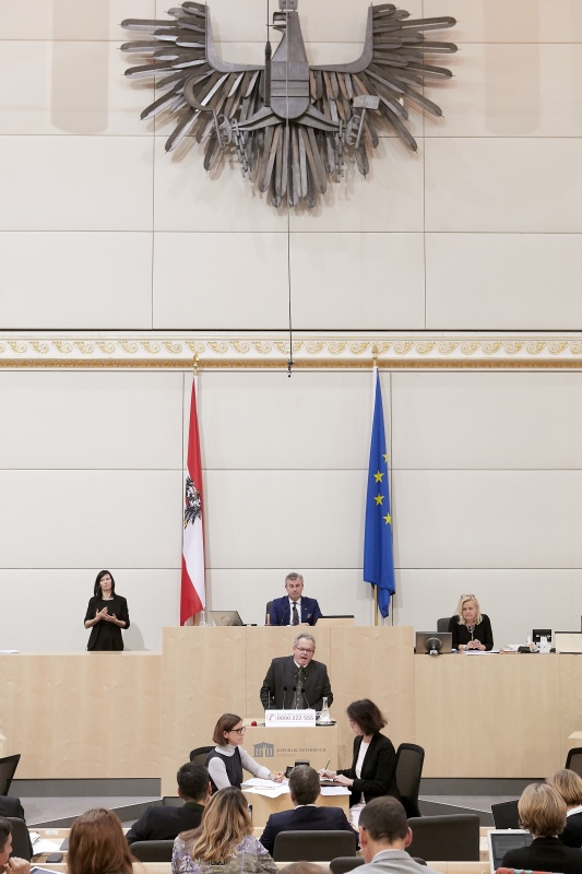 Am Rednerpult Nationalratsabgeordneter Klaus Köchl (S)