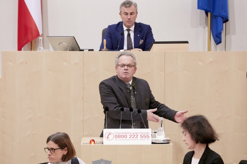 Am Rednerpult Nationalratsabgeordneter Klaus Köchl (S)