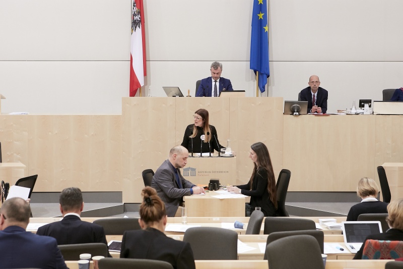 Am Rednerpult Nationalratsabgeordnete Katharina Kucharowits (S)