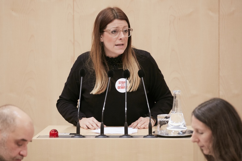 Am Rednerpult Nationalratsabgeordnete Katharina Kucharowits (S)