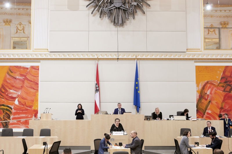 Am Rednerpult Nationalratsabgeordnete Eva Blimlinger (G)