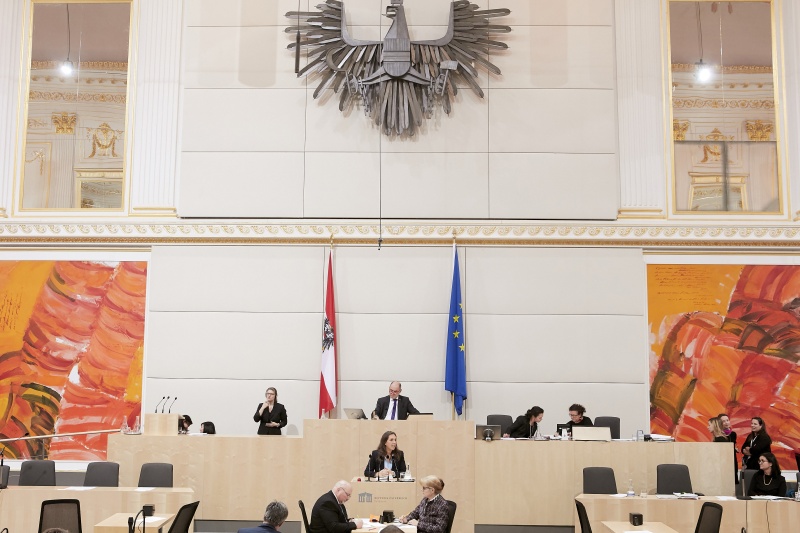 Am Rednerpult Nationalratsabgeordnete Ulrike Fischer (G)