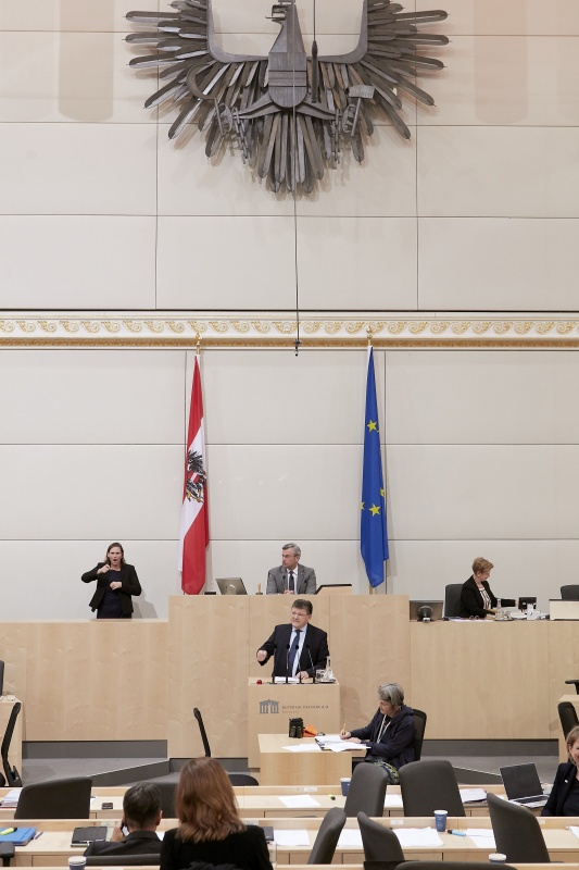 Am Rednerpult Nationalratsabgeordneter Rainer Wimmer (S)