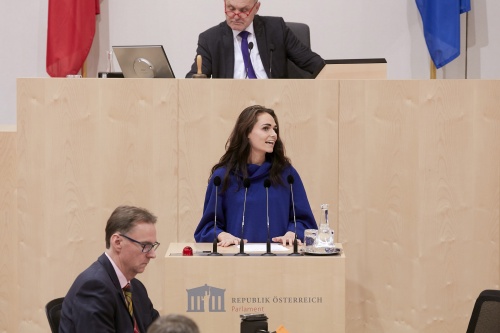 Am Rednerpult Nationalratsabgeordnete Barbara Neßler (G)