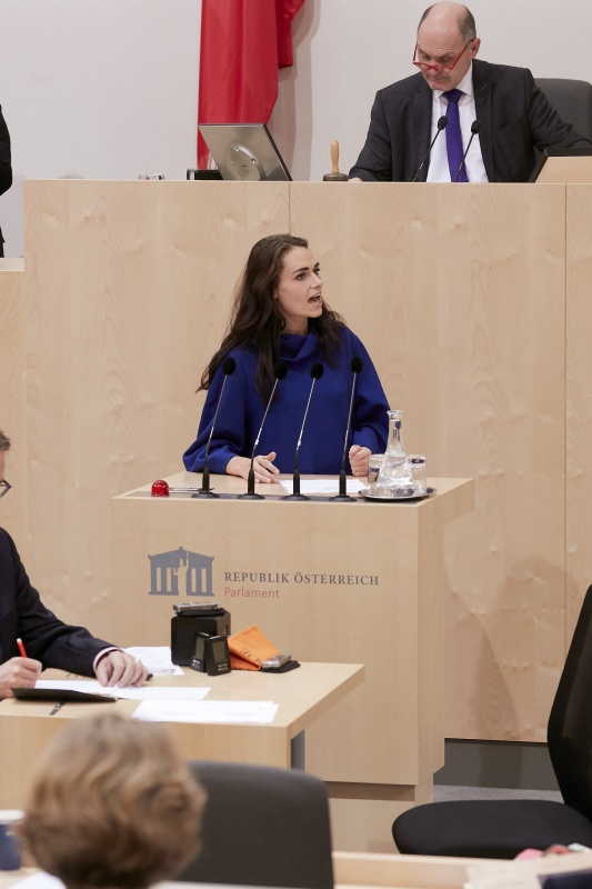 Am Rednerpult Nationalratsabgeordnete Barbara Neßler (G)