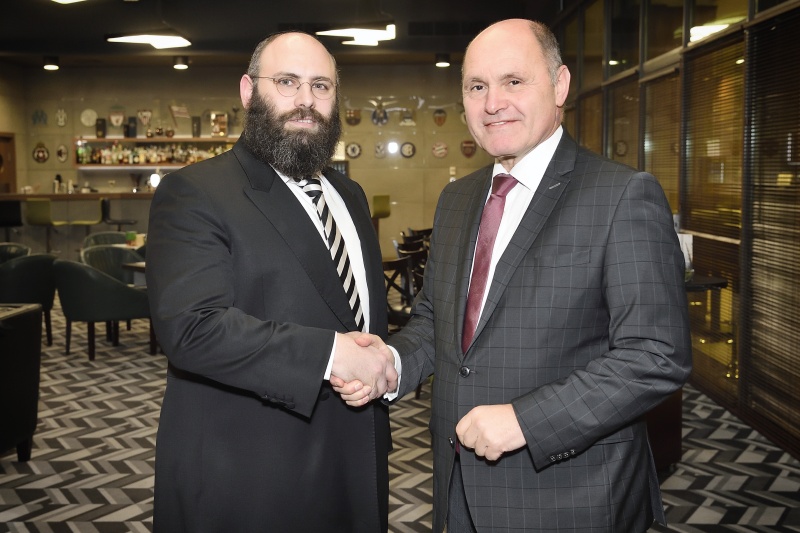 Von rechts: Nationalratspräsident Wolfgang Sobotka (V) und Rabbi Menachem Margolin