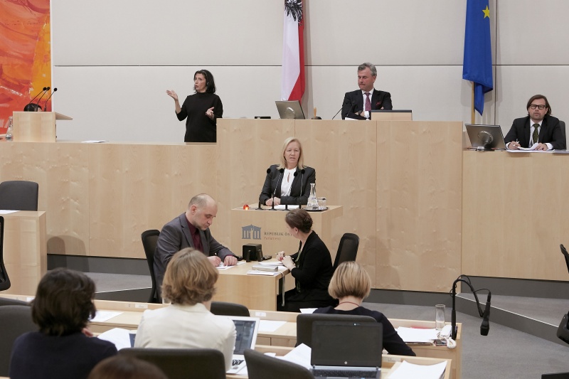 Am Rednerpult Nationalratsabgeordnete Verena Nussbaum (S)