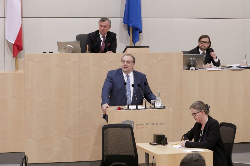 Am Rednerpult Nationalratsabgeordneter Andreas Kollross (S)