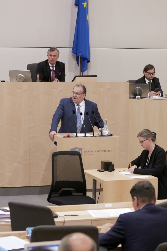 Am Rednerpult Nationalratsabgeordneter Andreas Kollross (S)