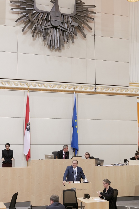 Am Rednerpult Nationalratsabgeordneter Andreas Kollross (S)