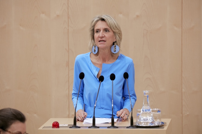 Am Rednerpult Nationalratsabgeordnete Romana Deckenbacher (V)