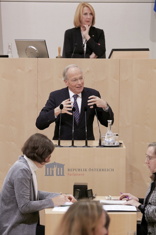 Am Rednerpult Nationalratsabgeordneter Rudolf Taschner (V)