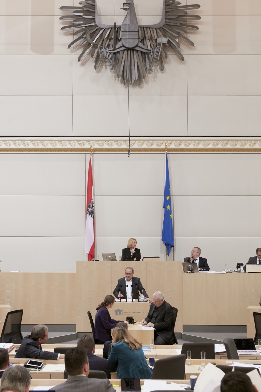 Am Rednerpult Nationalratsabgeordneter Dietmar Keck (S)