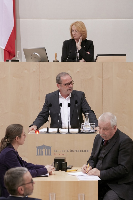 Am Rednerpult Nationalratsabgeordneter Dietmar Keck (S)