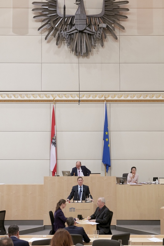 Am Rednerpult Nationalratsabgeordneter Andreas Kühberger (V)