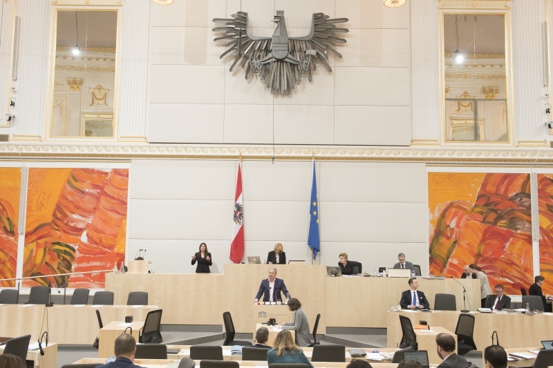 Am Rednerpult Europaabgeordneter Andreas Schieder (S)