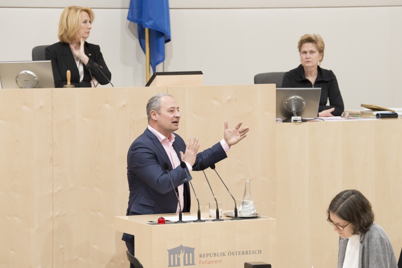 Am Rednerpult Europaabgeordneter Andreas Schieder (S)