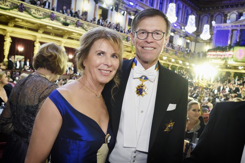 Präsident des Sächsischen Landtags Matthias Rößler und seine Gattin Gerlind Rößler