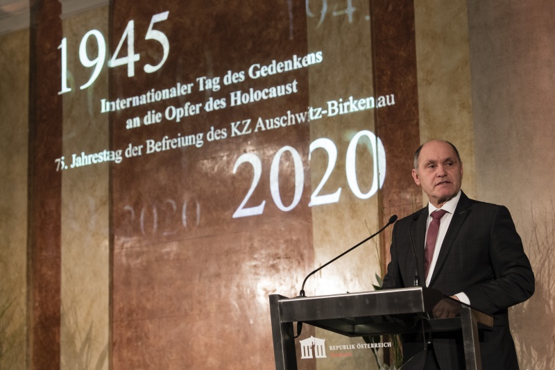 Am Rednerpult: Nationalratspräsident Wolfgang Sobotka (V)