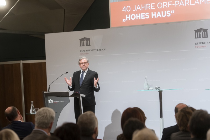 Alexander Wrabetz Generaldirektor des ORF am Rednerpult