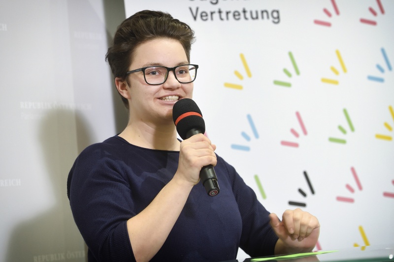 Vorsitzende der Bundesjugendvertretung Isabelle Steger