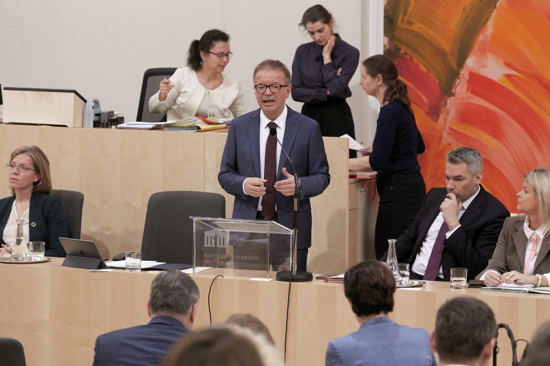 Erklärung von Sozialminister Rudolf Anschober (G)