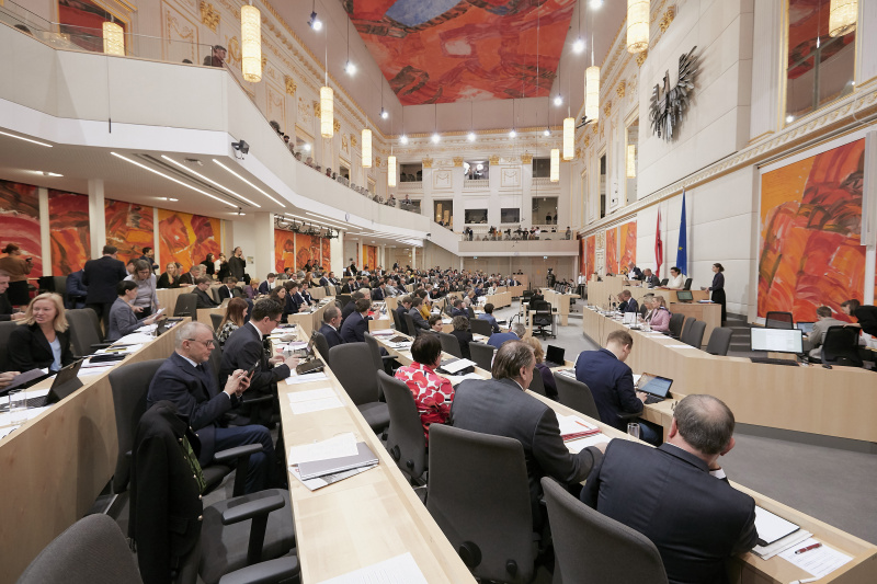 Blick in das Plenum