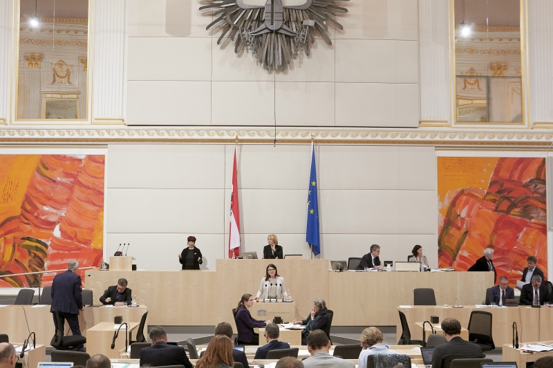 Am Rednerpult Nationalratsabgeordnete Alexandra Tanda (V)