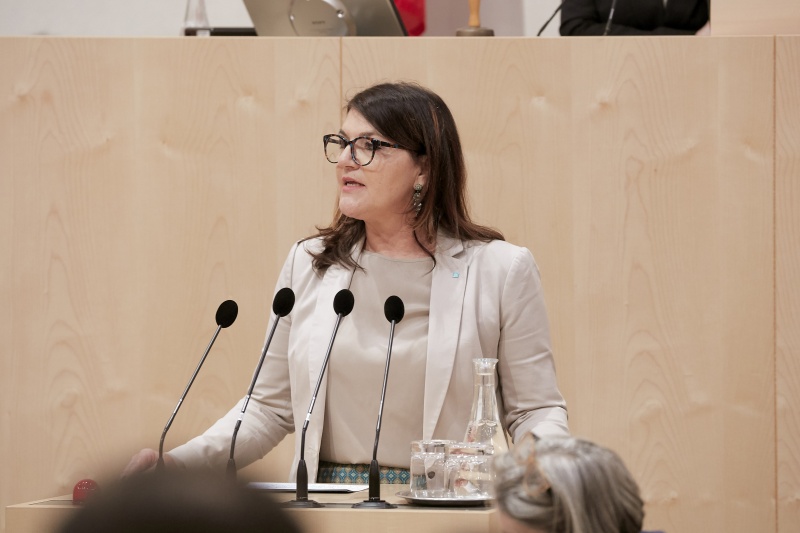 Am Rednerpult Nationalratsabgeordnete Alexandra Tanda (V)