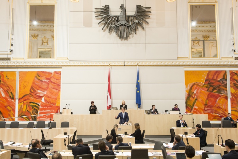 Am Rednerpult: Nationalratsabgeordneter Helmut Brandstätter (N)