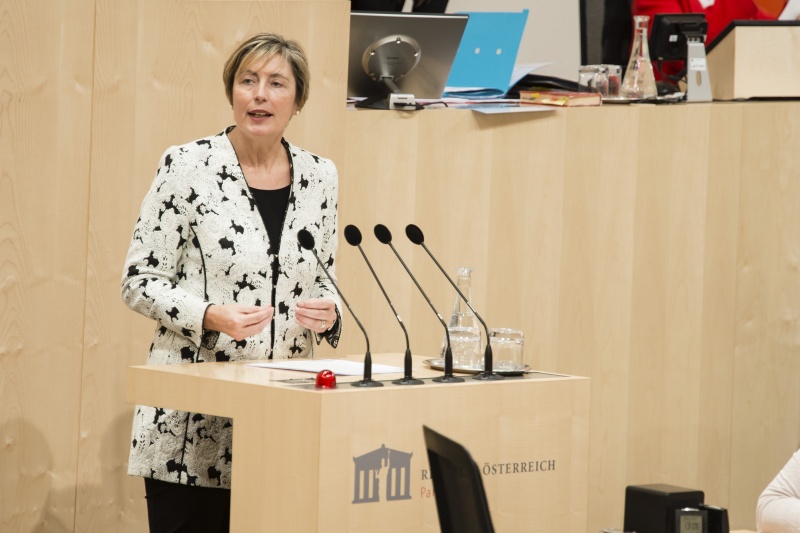 Am Rednerpult: Nationalratsabgeordnete Michaela Steinacker (V)