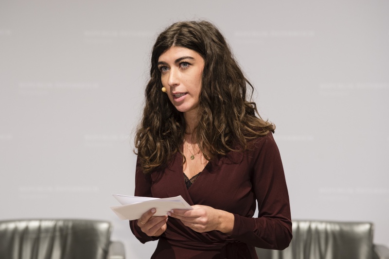 Moderatorin Melisa Erkurt