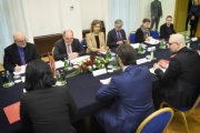 Treffen mit Präsidenten der Republik Nordmazedonien Stevo Pendarovski. Aussprache