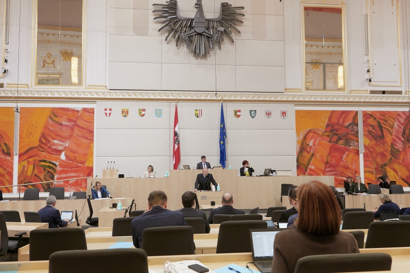 Am Rednerpult Bundesrat Markus Leinfellner (F)