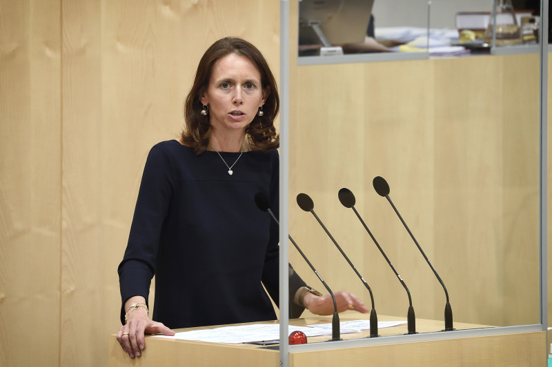 Nationalratsabgeordnete Maria Theresia Niss (V) am Rednerpult