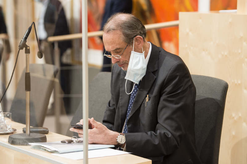 Bildungsminister Heinz Faßmann (V) auf der Regierungsbank